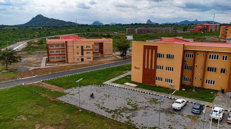 Aerial view of the Confluence University of Science and Technology campus at Osara, Kogi State