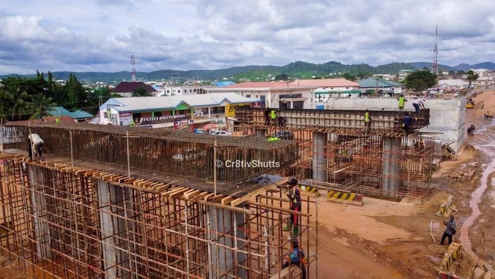 Ganaja Flyover deck reinforcement under construction